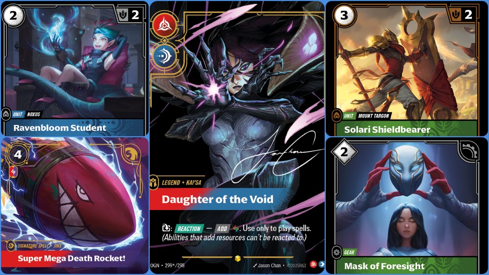 Alcune carte di Riftbound